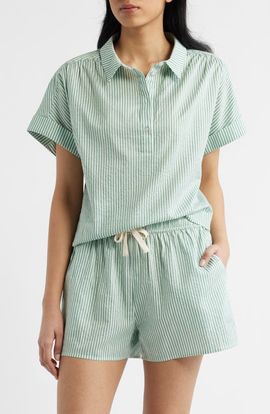 Bernardo Bernardo Stripe Popover Top