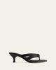 Bernardo Miami Kitten-Heel Leather Mule Sandals - 1