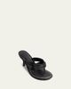 Bernardo Miami Kitten-Heel Leather Mule Sandals - 2
