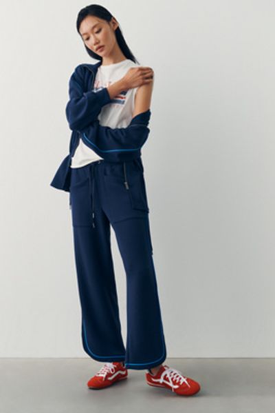 Bernardo Wide-Leg Track Pants