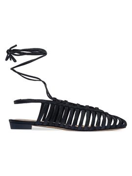 Bernardo Women's Geneva Ankle Tie Flats