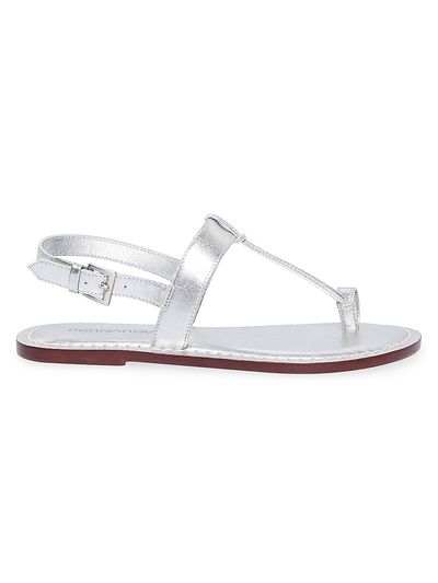 Bernardo Women's Maverick 2 Metallic Leather Toe Ring Sandals
