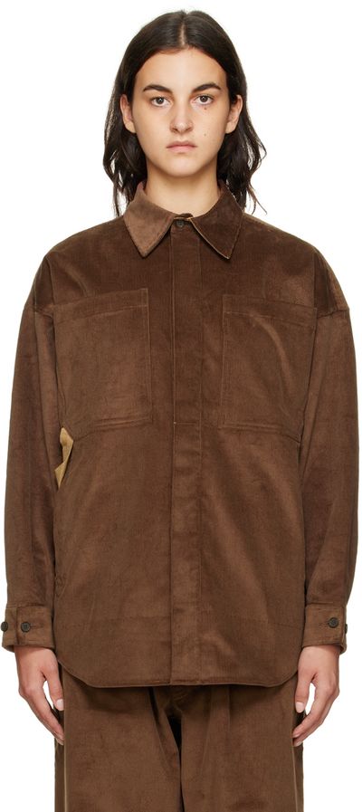 Bernhard Willhelm Bernhard Willhelm Brown Patch Pocket Shirt