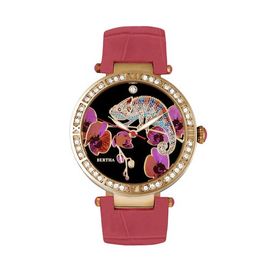 BERTHA BERTHA Camilla Mother-Of-Pearl Leather-Band Watch