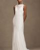 Besa Aree V-Neck Layered Chiffon Wedding Gown - 1