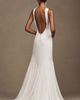 Besa Aree V-Neck Layered Chiffon Wedding Gown - 2