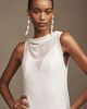 Besa Aree V-Neck Layered Chiffon Wedding Gown - 3