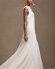 Besa Aree V-Neck Layered Chiffon Wedding Gown - 4