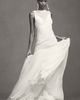 Besa Aree V-Neck Layered Chiffon Wedding Gown - 5