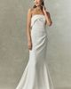 Besa Claude Foldover Strapless Column Wedding Gown - 1