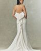 Besa Claude Foldover Strapless Column Wedding Gown - 2