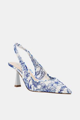 Betsey Johnson Beaded Slingback Heels