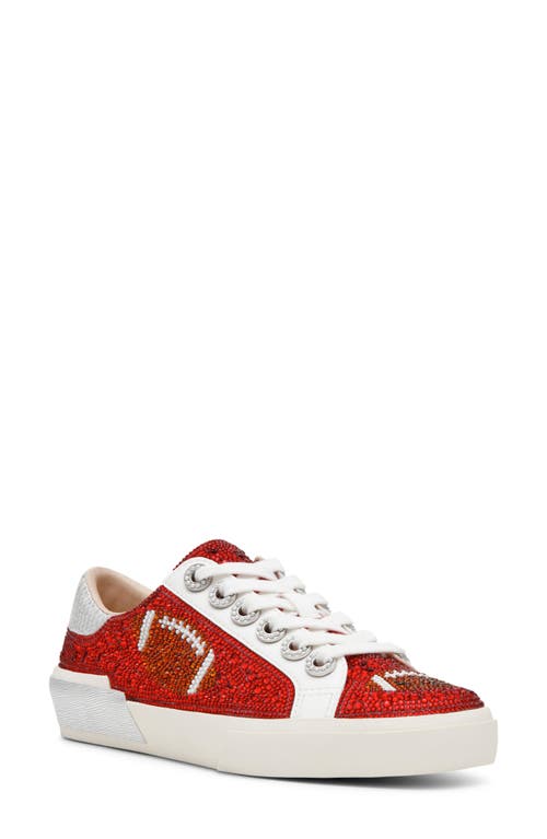 Betsey Johnson Betsey Johnson Archy Crystal Embellished Football Sneaker