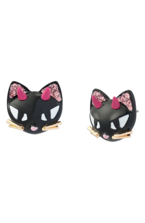 Betsey Johnson Betsey Johnson Devil Cat Stud Earrings