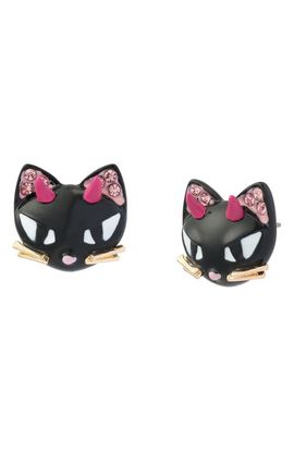 Betsey Johnson Betsey Johnson Devil Cat Stud Earrings