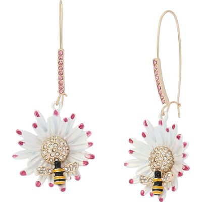 Betsey Johnson Betsey Johnson Flower & Bee Statement Earrings