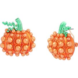 Betsey Johnson Betsey Johnson Imitation Pearl Pumpkin Stud Earrings