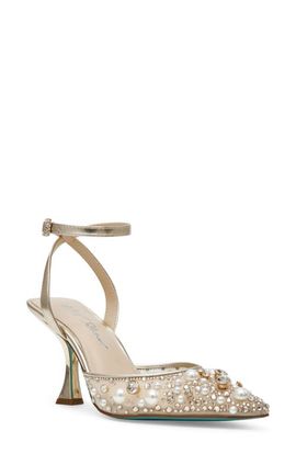 Betsey Johnson Betsey Johnson Livv Embellished Pointed Toe Pump