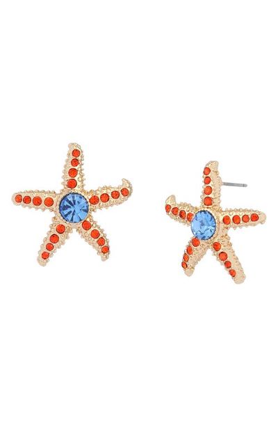 Betsey Johnson Betsey Johnson Pavé Starfish Stud Earrings