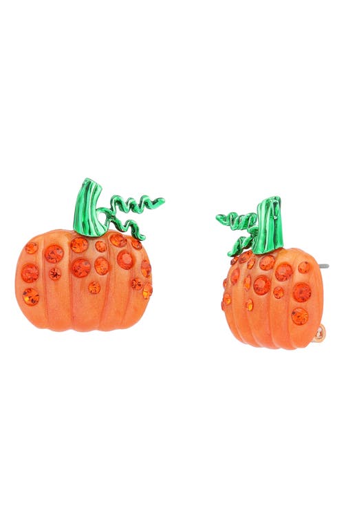 Betsey Johnson Betsey Johnson Pumpkin Stud Earrings