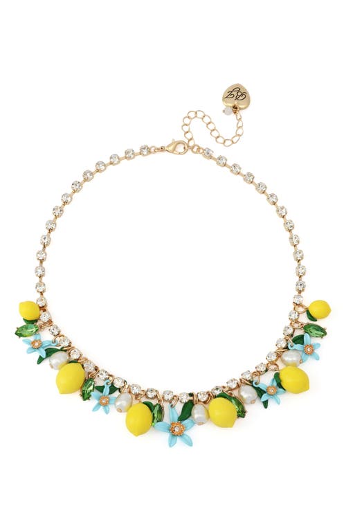 Betsey Johnson Betsey Johnson Shaky Lemon Frontal Necklace