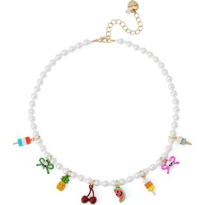 Betsey Johnson Betsey Johnson Summerween Charm Frontal Necklace