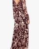 Betsy & Adam Betsy & Adam Foil Pattern Long Sleeve Gown - 2
