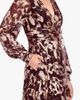 Betsy & Adam Betsy & Adam Foil Pattern Long Sleeve Gown - 4