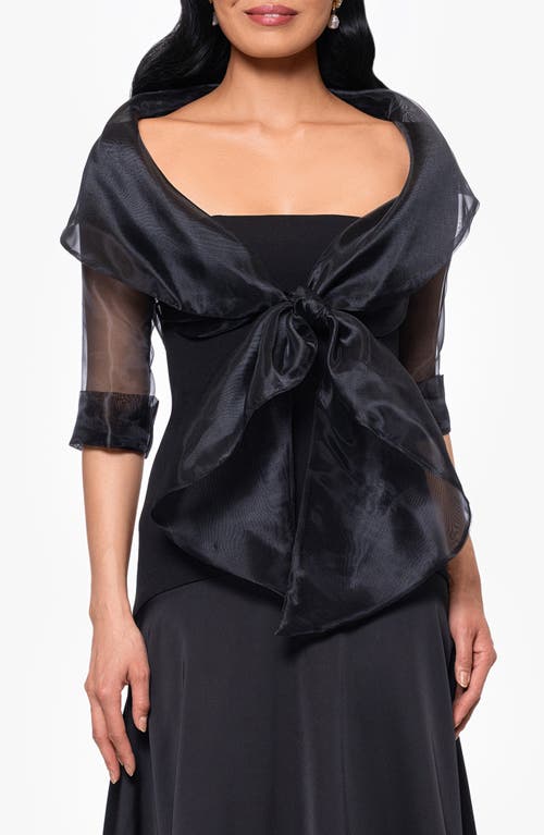 Betsy & Adam Betsy & Adam Organza Wrap Jacket