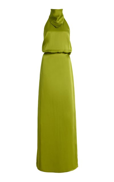 BEVZA BEVZA Exclusive Hustka Satin Maxi Dress