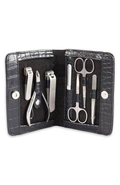 Bey-Berk Bey-Berk Crocodile Texture Manicure Set