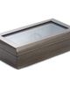 Bey-Berk Bey-Berk Gray Lacquered Wood Glasses Storage Case - 1