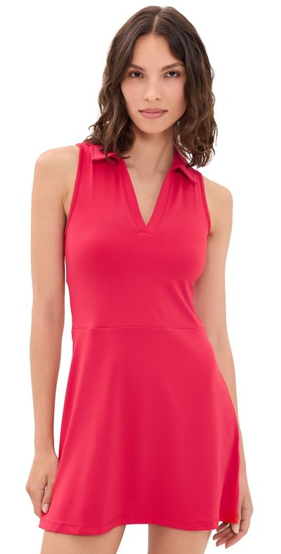 Beyond Yoga Beyond Yoga Active Preppy Dress Berry Red