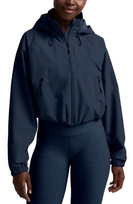 Beyond Yoga Beyond Yoga Cloudburst Adjustable Hooded Crop Jacket