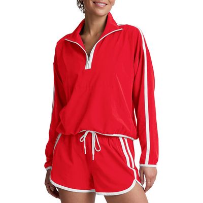 Beyond Yoga Beyond Yoga Course Contrast Half-Zip Pullover