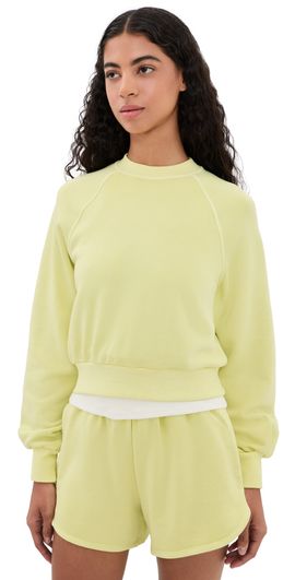 Beyond Yoga Beyond Yoga Fade Out Sweatshirt Washed Electric Lime