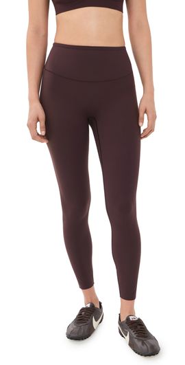 Beyond Yoga Beyond Yoga In The Zone High Waisted Midi Leggings Cocoa Plum