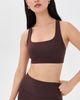 Beyond Yoga Beyond Yoga In The Zone Scoopneck Bra Cocoa Plum - 2