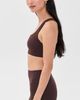 Beyond Yoga Beyond Yoga In The Zone Scoopneck Bra Cocoa Plum - 4