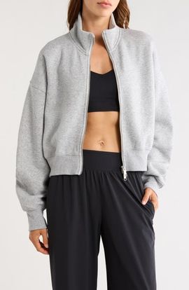 Beyond Yoga Beyond Yoga Luxe Fleece Double Zip Jacket