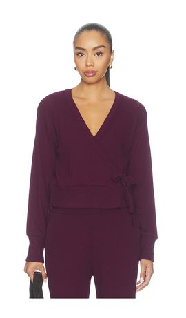 Beyond Yoga Beyond Yoga Rest Day Waffle Wrap Pullover