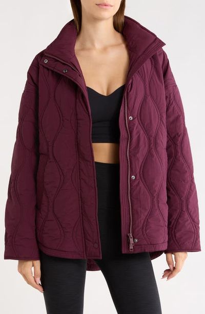 Beyond Yoga Beyond Yoga Roam Water Repellent Quilted Jacket