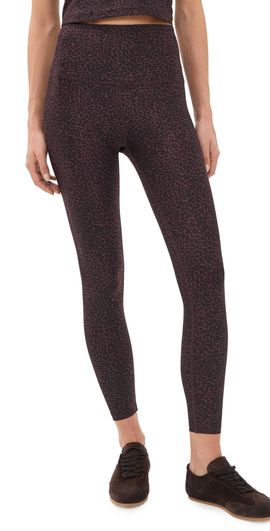 Beyond Yoga Beyond Yoga Softmark Caught In The Midi High Waisted Leggings Cocoa Plum Leopard