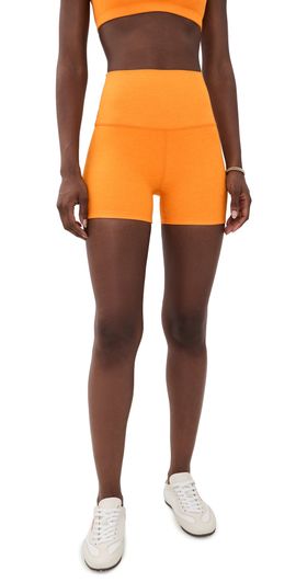 Beyond Yoga Beyond Yoga Spacedye All For Run Shorts Bright Citrus Heather