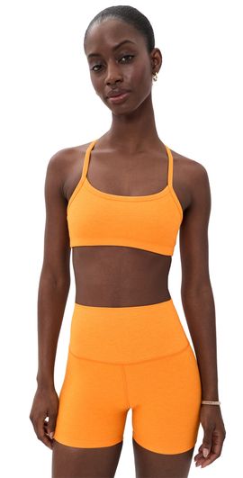 Beyond Yoga Beyond Yoga Spacedye Slim Racerback Bra Bright Citrus Heather