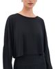 Beyond Yoga Beyond Yoga Studio Luxe Cropped Long Sleeve Tee Black - 1