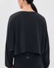 Beyond Yoga Beyond Yoga Studio Luxe Cropped Long Sleeve Tee Black - 3