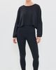 Beyond Yoga Beyond Yoga Studio Luxe Cropped Long Sleeve Tee Black - 5