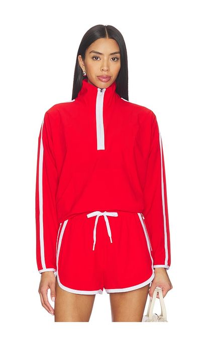 Beyond Yoga Beyond Yoga The Course Contrast Half Zip Pullover