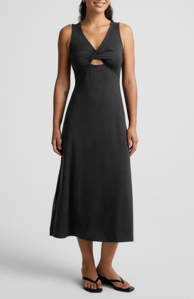 Beyond Yoga Beyond Yoga Twist Keyhole Midi Dress